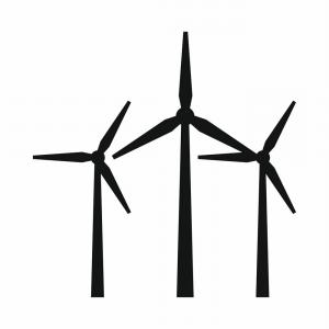 300x300 Modern Wind Turbine Icon Simple Illustration Soidergi