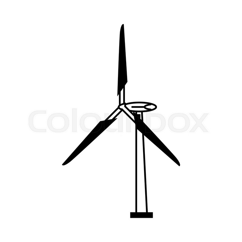 800x800 Wind Turbine Icon Image Vector Stock Vector Colourbox