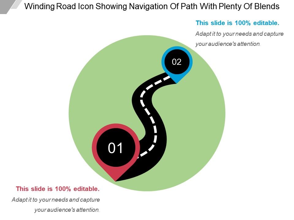 Winding Road Icon Showing Navigation Of Path With Plenty Of Blends 960x720 Winding Road Icon Showing Navigation Of Path With Plenty Of Blends