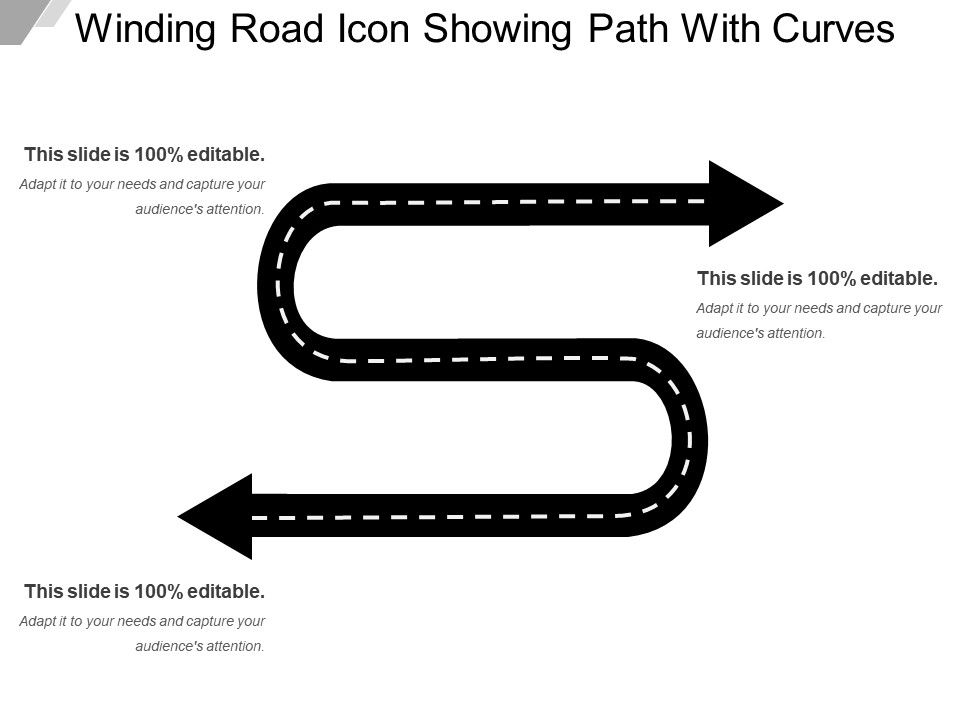 Winding Road Icon Showing Path With Curves Powerpoint Shapes 960x720 Winding Road Icon Showing Path With Curves Powerpoint Shapes