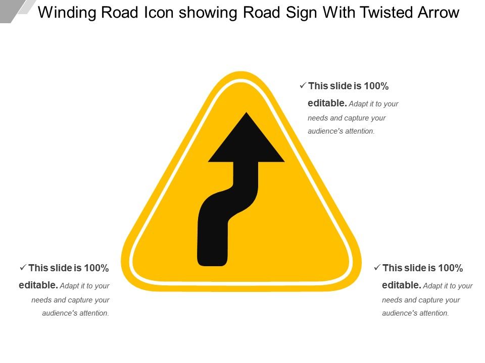 Winding Road Icon Showing Road Sign With Twisted Arrow 960x720 Winding Road Icon Showing Road Sign With Twisted Arrow