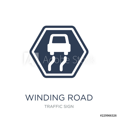 Winding Road Sign Icon Trendy Flat Vector Winding Road Sign Icon 500x500 Winding Road Sign Icon Trendy Flat Vector Winding Road Sign Icon