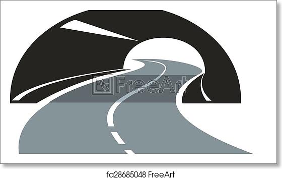 Free Art Print Of Road Icon Winding Through A Tunnel Black 560x355 Free Art Print Of Road Icon Winding Through A Tunnel Black