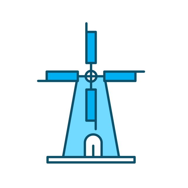 640x640 Windmill Icon For Personal And Commercial Use, Mill, Windmill