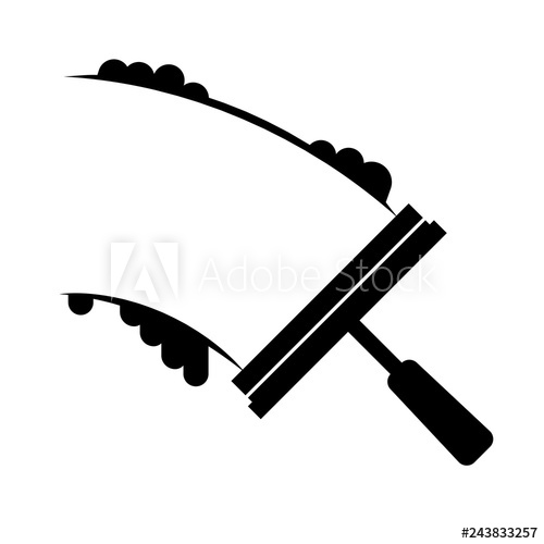 500x500 Window Cleaning Icon Clipart Image Isolated On White Background