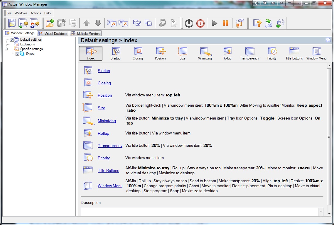 Actual Window Manager 1138x768 Actual Window Manager
