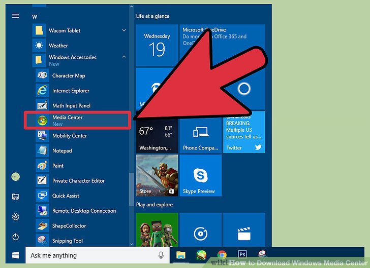 Window Media Center Icon