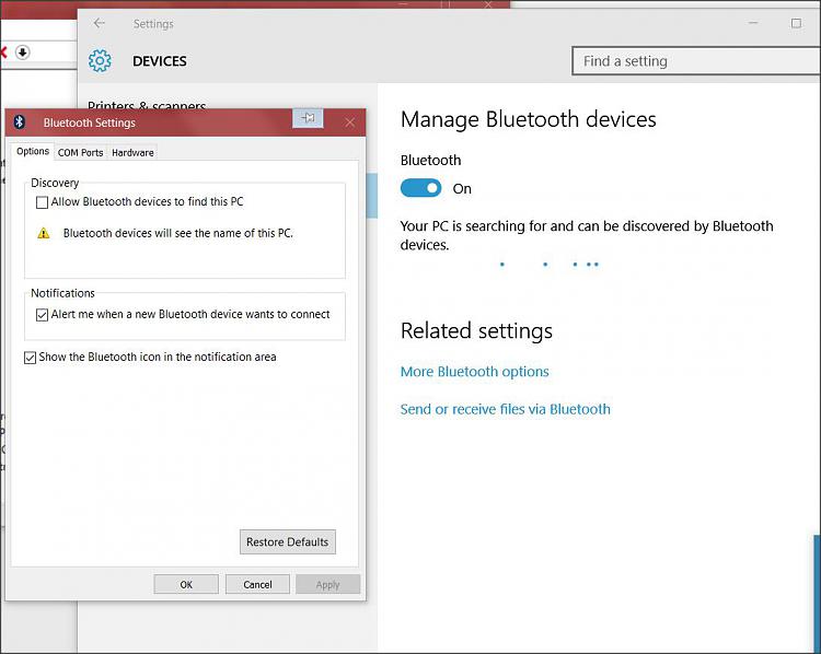 750x598 Bluetooth Icon Not Showing In System Traynotification Area