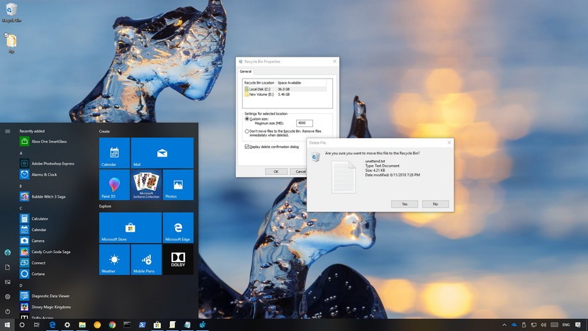 How To Change Recycle Bin Storage Settings On Windows Windows 830x467 How To Change Recycle Bin Storage Settings On Windows Windows