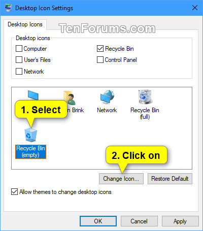Change Recycle Bn In Windows Tutorials 400x455 Change Recycle Bn In Windows Tutorials