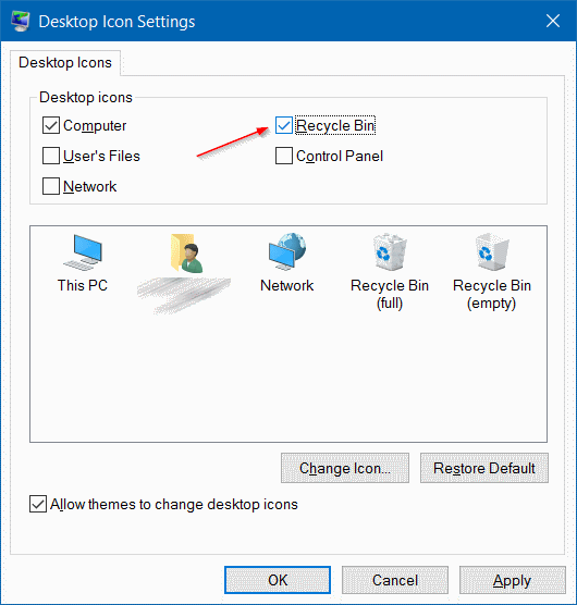 How To Deleteremove Recycle Bn From Windows Desktop 530x556 How To Deleteremove Recycle Bn From Windows Desktop