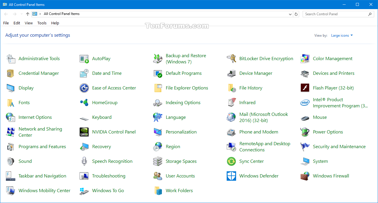 Create Control Panel Shortcut In Windows Tutorials 1284x692 Create Control Panel Shortcut In Windows Tutorials