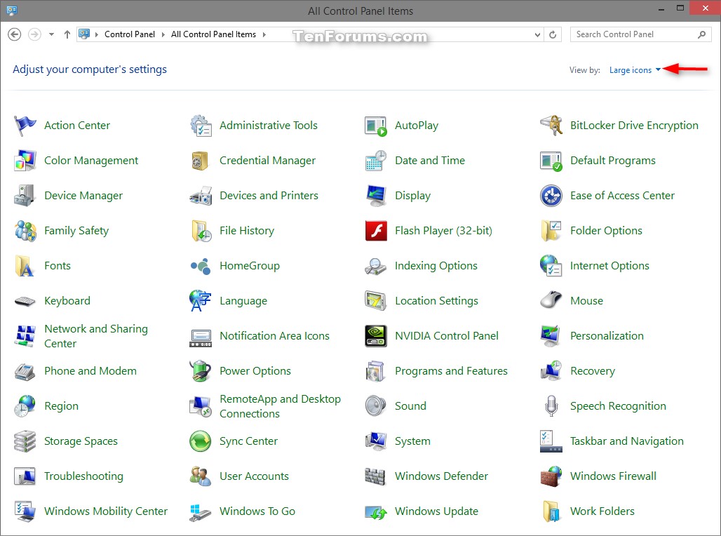 Enable Or Disable Control Panel And Settings In Windows Tutorials 1028x764 Enable Or Disable Control Panel And Settings In Windows Tutorials