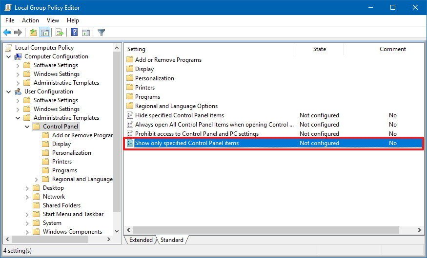 How To Hide Control Panel Settings On Windows Windows Central 875x530 How To Hide Control Panel Settings On Windows Windows Central