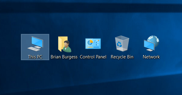 windows 10 theme desktop icons