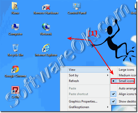 How To Change The Desktop Icon Size In Windows To Classic 539x441 How To Change The Desktop Icon Size In Windows To Classic
