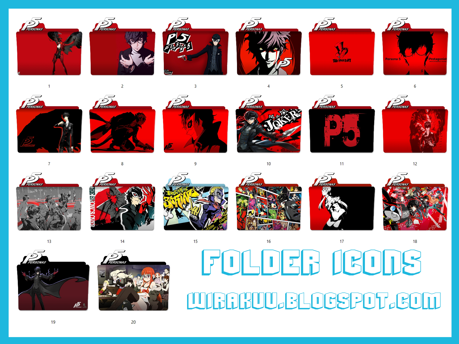 1600x1200 Folder Icons Game Persona