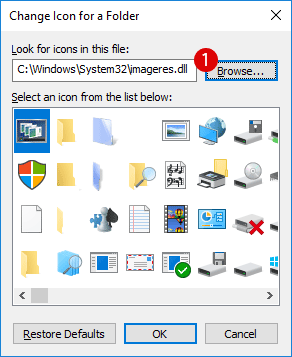 292x357 To Change The Icon Image Of The Folder In Windows