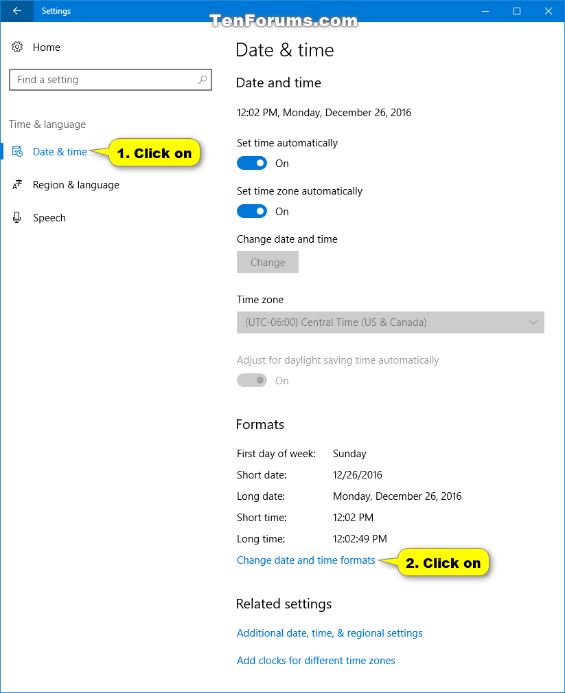 823x1008 Change Date And Time Formats In Windows Tutorials