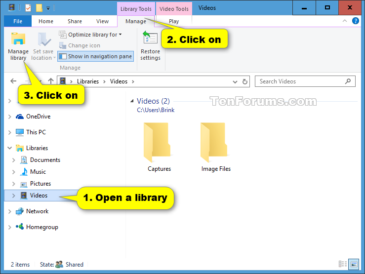 Remove Included Folder From Library In Windows Tutorials 739x555 Remove Included Folder From Library In Windows Tutorials