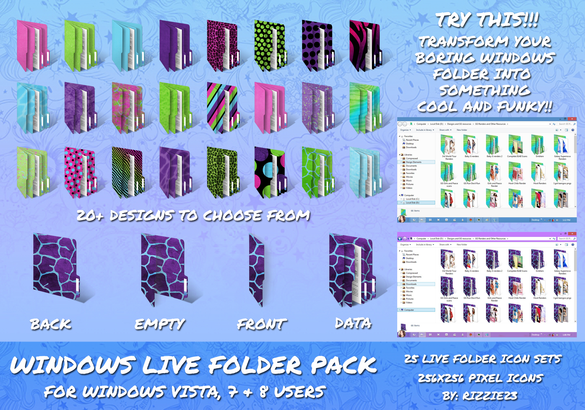 Windows Folder Icons Pack How To Use 2000x1400 Windows Folder Icons Pack How To Use