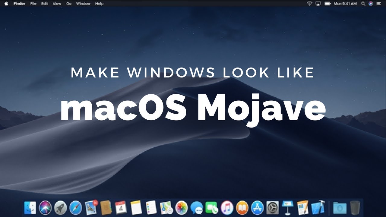 1280x720 Make Windows Look Like Macos Mojave