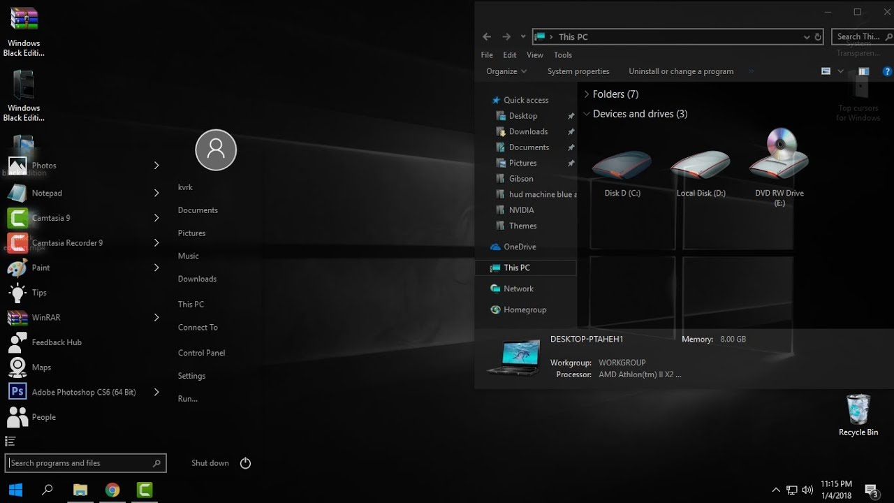 windows 10 themes with glass sound effects and icons free download