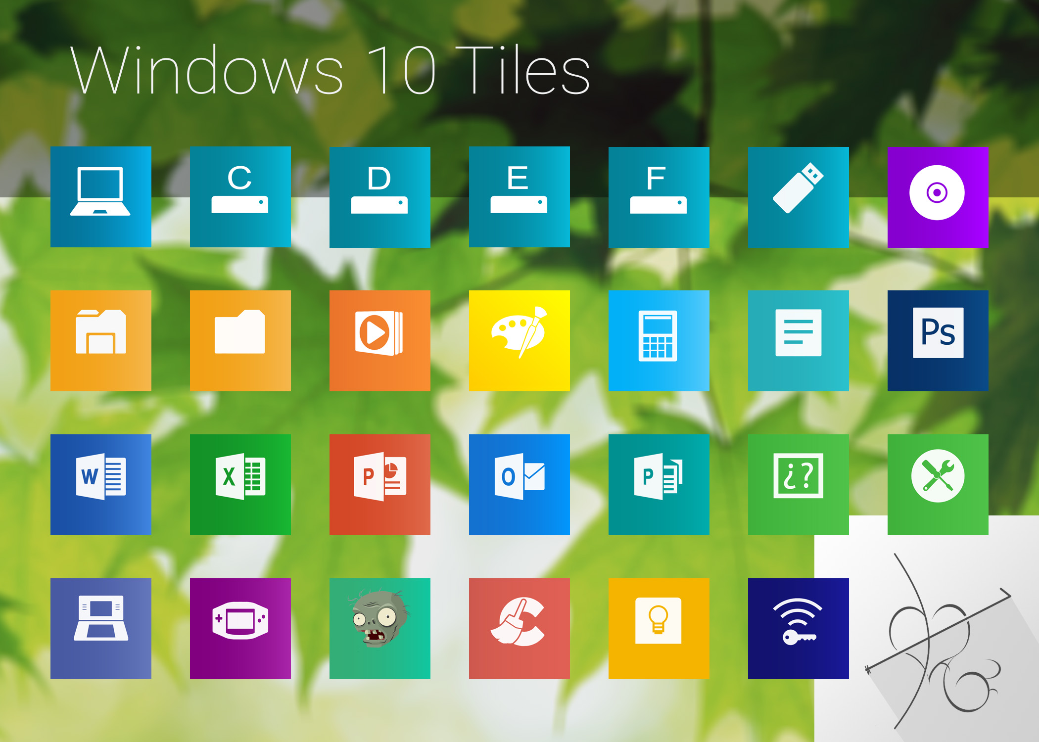 2100x1500 Windows Tiles