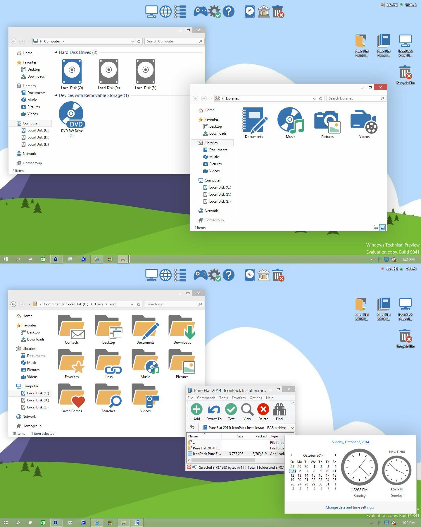 1440x1800 Pure Flat Iconpack Installer