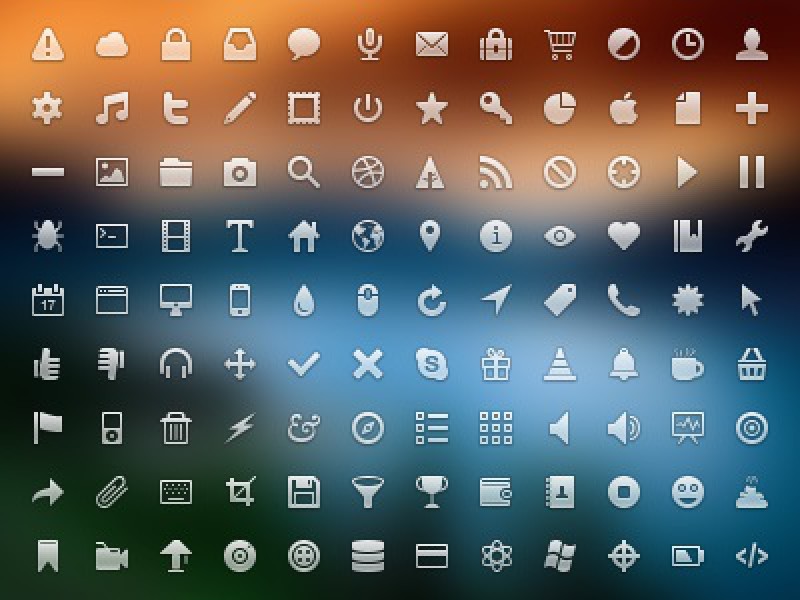 800x600 Free Icon Set For Web Designers And General Users