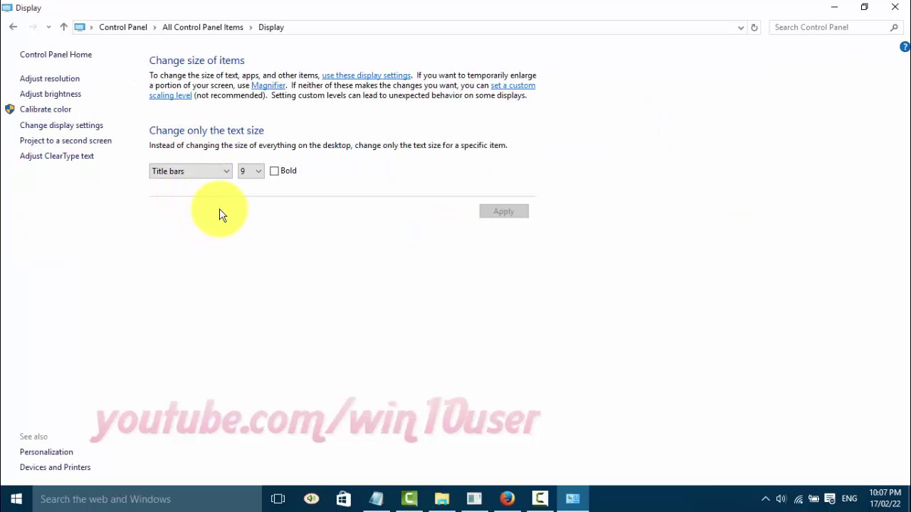 1280x720 Windows How To Change Icons Text Size