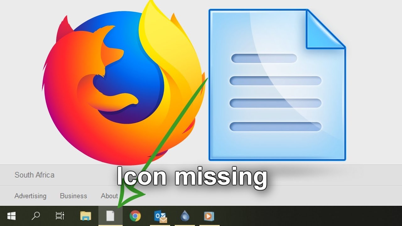 1280x720 Firefox Logo Icon Shows White On Taskbar Windows