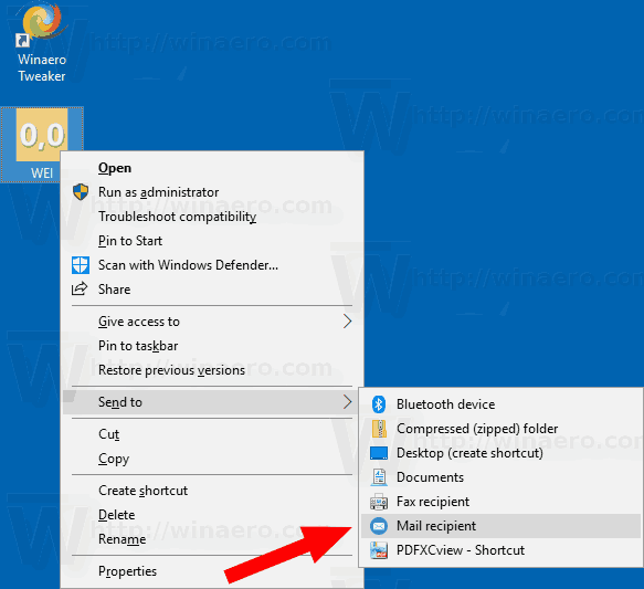 Customize Send To Menu Icons In Windows 583x533 Customize Send To Menu Icons In Windows