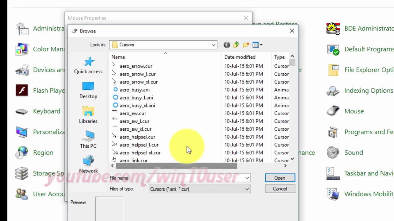 1280x720 Windows How To Change Cursor Mouse Pointer