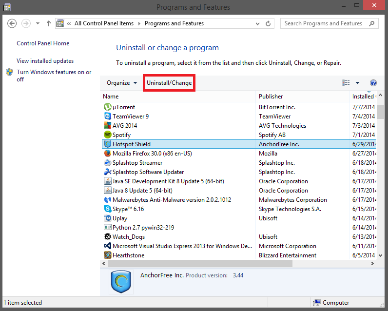 796x638 Uninstalling From Windows Hotspot Shield Help Center