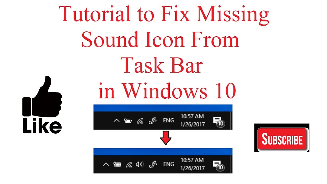 1280x720 The Volume Icon Disappeared !