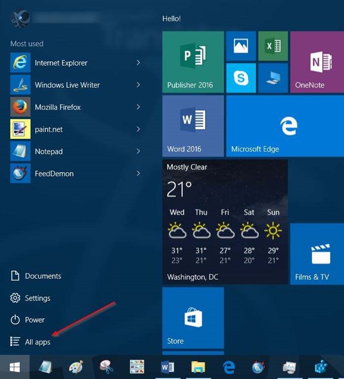 697x768 Add Or Remove All Apps Button From Windows Start Menu