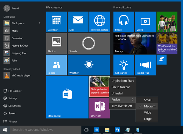 600x440 How To Customize Start Menu In Windows