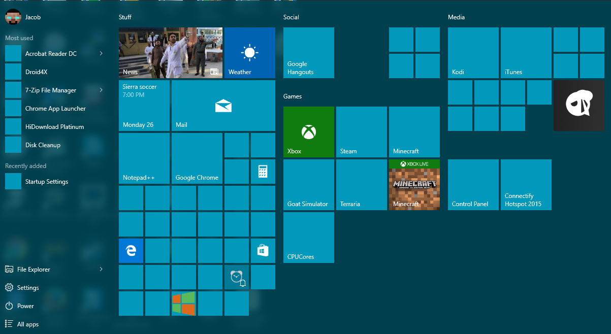 1203x658 No Icons In Start Menu, Any Fix