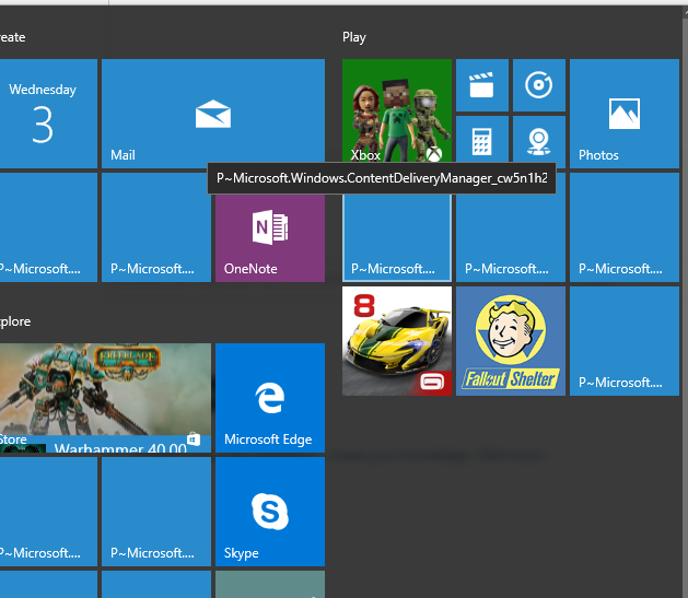 629x547 Start Menu Icons Broken After Windows Creators Update
