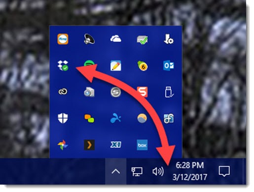 windows 11 taskbar corner overflow show all icons