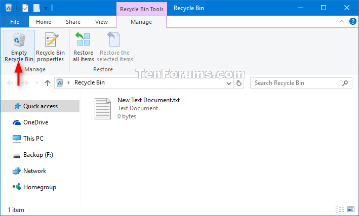 709x427 Empty Recycle Bin In Windows Tutorials