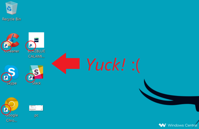 830x541 How To Get Rid Of App Shortcut Arrows On The Windows Desktop