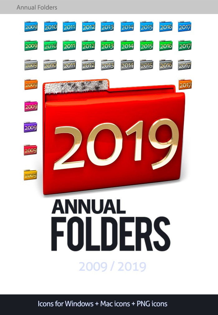 700x1010 Annual Folder Icons