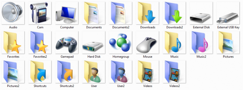 800x299 Windows Default Icons Images