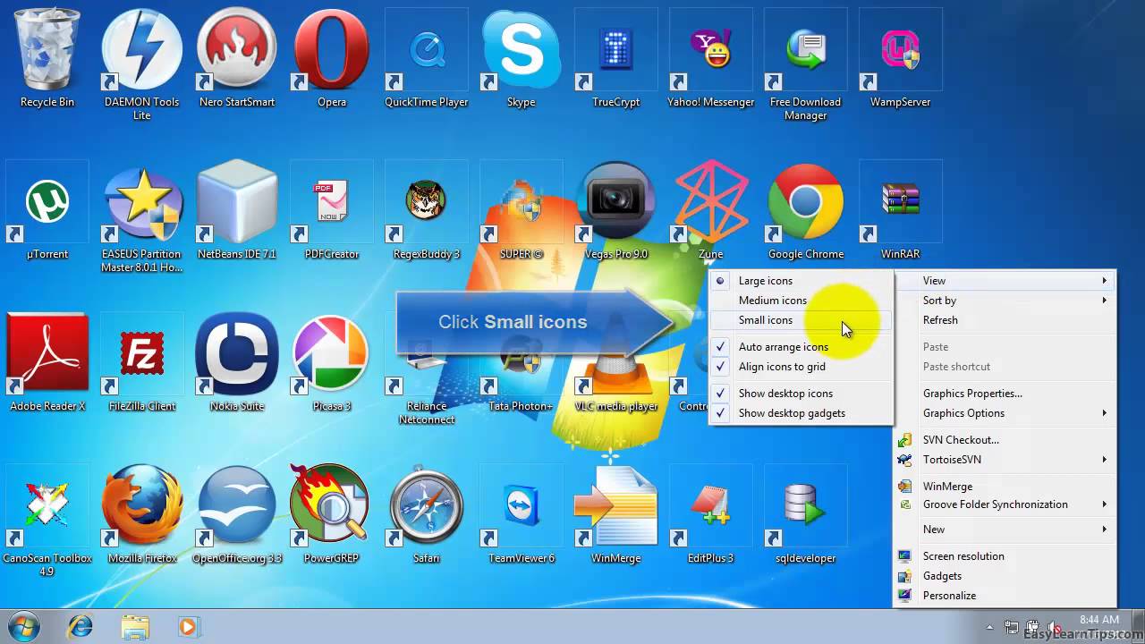 1280x720 How To Resize Desktop Icons In Windows