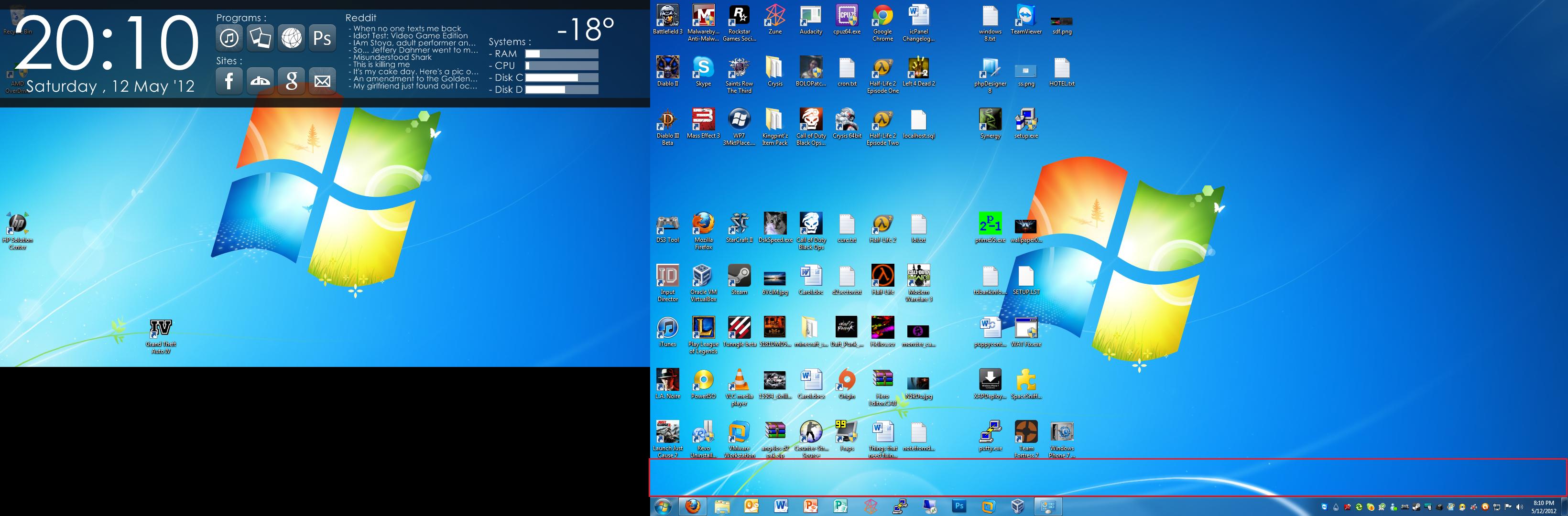 dimensioni icone desktop windows 7