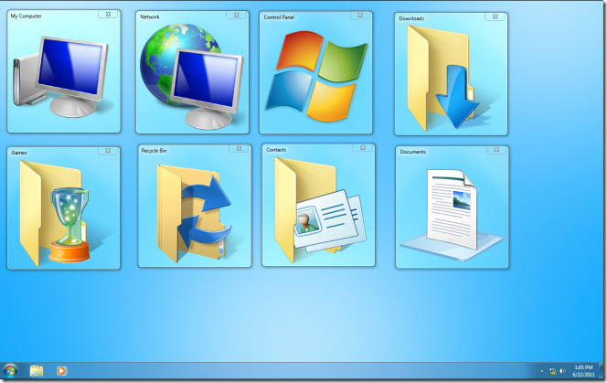664x419 Create Windows Aero Tiles To Replace Desktop Icons
