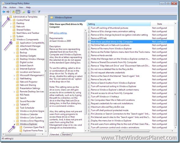 589x469 How To Hide Drive Icons In Windows Explorer And My Computer