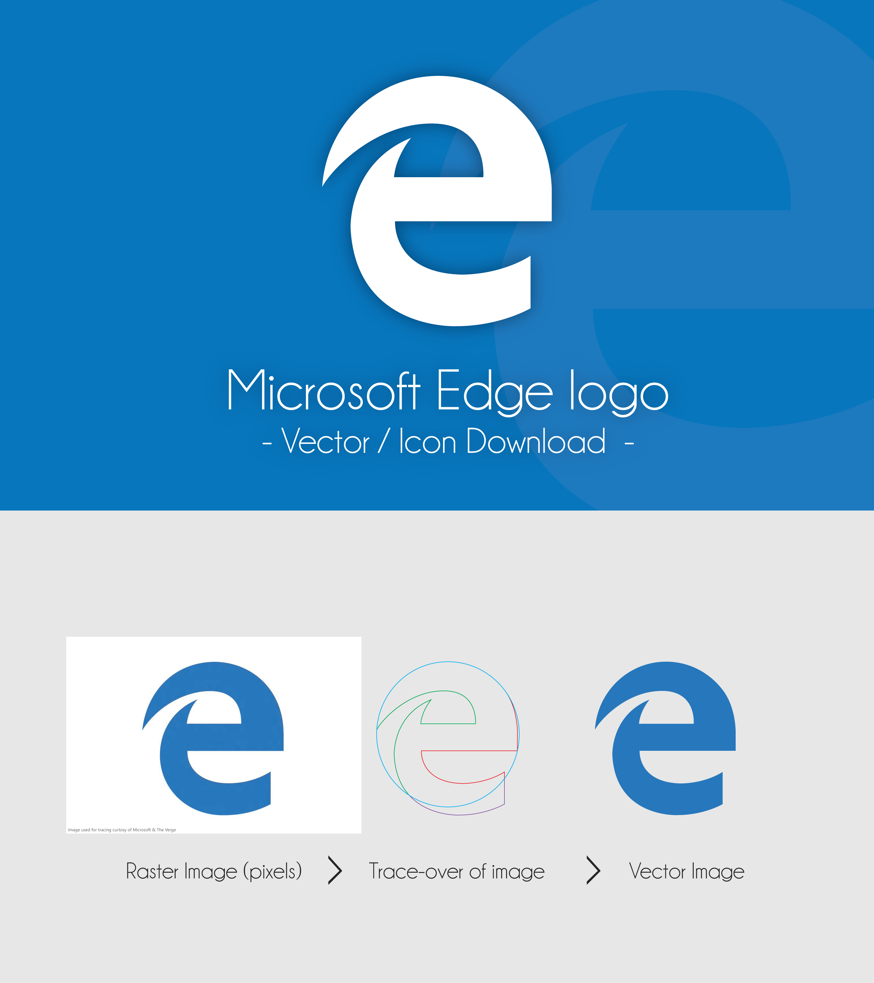 3020x3395 Microsoft Edge Logo